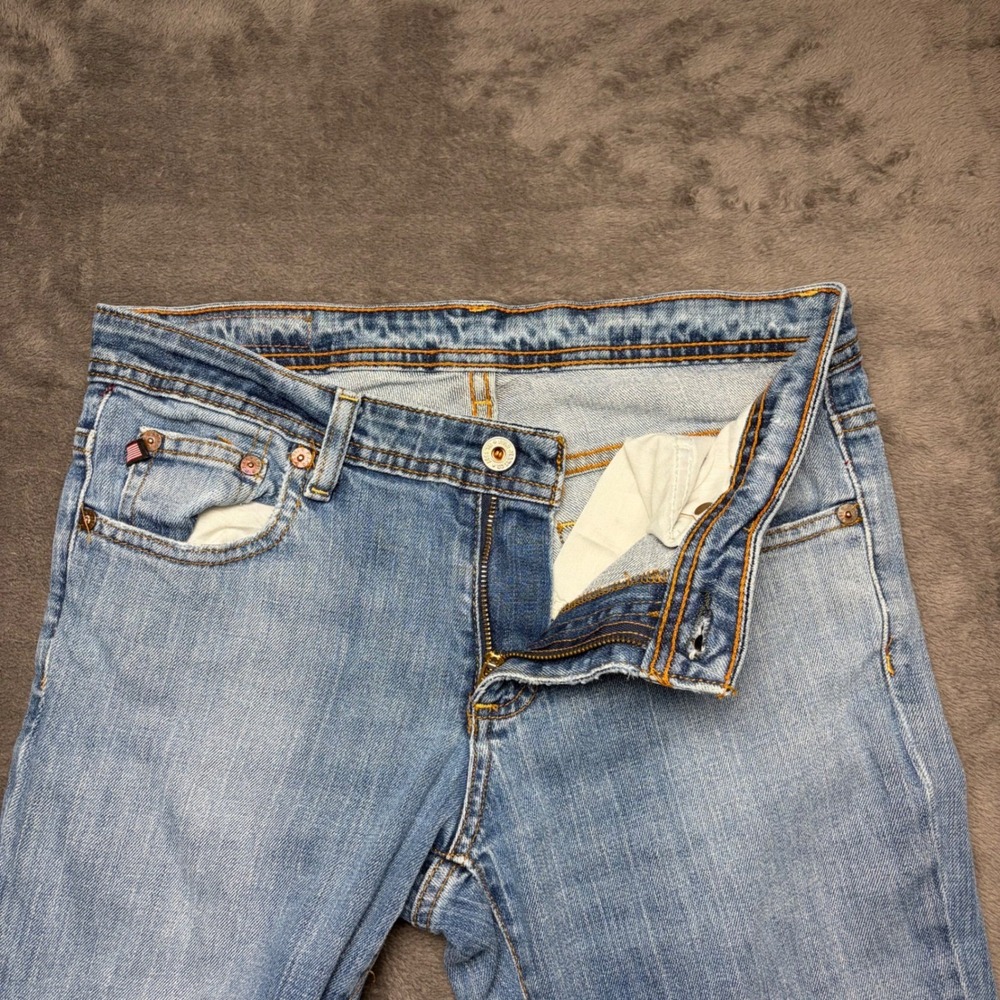 Vintage Polo Jeans Co Ralph Lauren Jeans Womens 30 Light Blue Stretch Kelly Boot - Picture 3 of 9